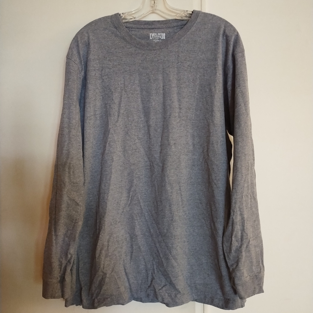 Duluth Trading Co Men's Longtail T Trim Fit Long Sleeve Shirt Size XL